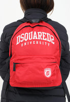 DSQUARED2 Zaino rosso per uomo e donna con stampa logo DQ2482D0A3M DQ413 DSQUARED2 