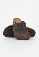 BIRKENSTOCK Ciabatte marroni per uomo e donna modello Boston 860133  BIRKENSTOCK 