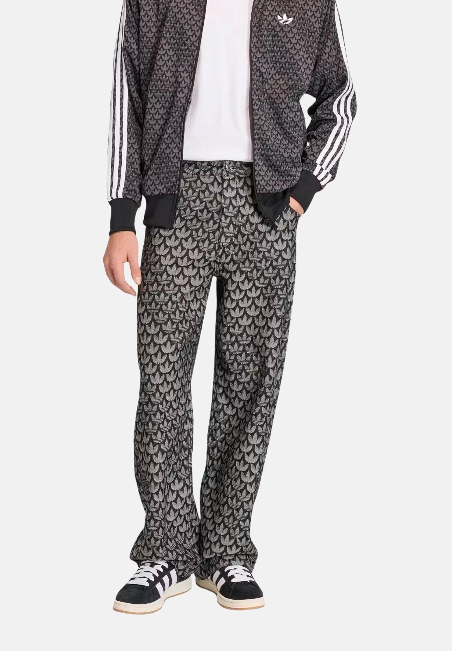 ADIDAS ORGINALS Jeans DENIM LOOSE MONOGRAM in denim nero da uomo KC6380 . ADIDAS ORIGINALS 