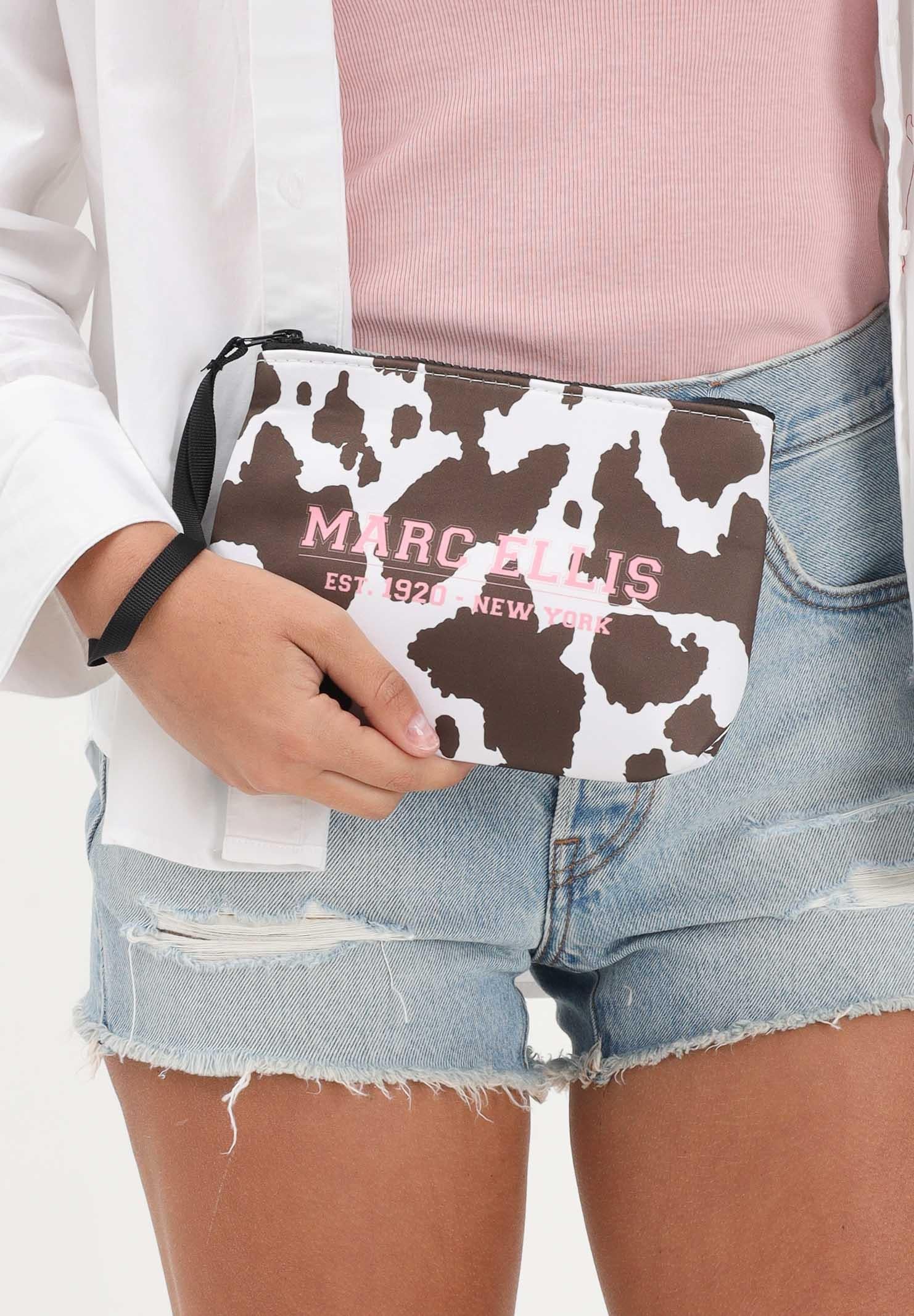 MARC ELLIS Pochette BUBY-P-COWBOY marrone  e bianca da donna BUBY-P-COWBOY MO MARC ELLIS 