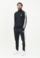 ADIDAS PERFORMANCE Tuta Basic 3-Stripes Tricot nera da uomo JI8858  ADIDAS PERFORMANCE 