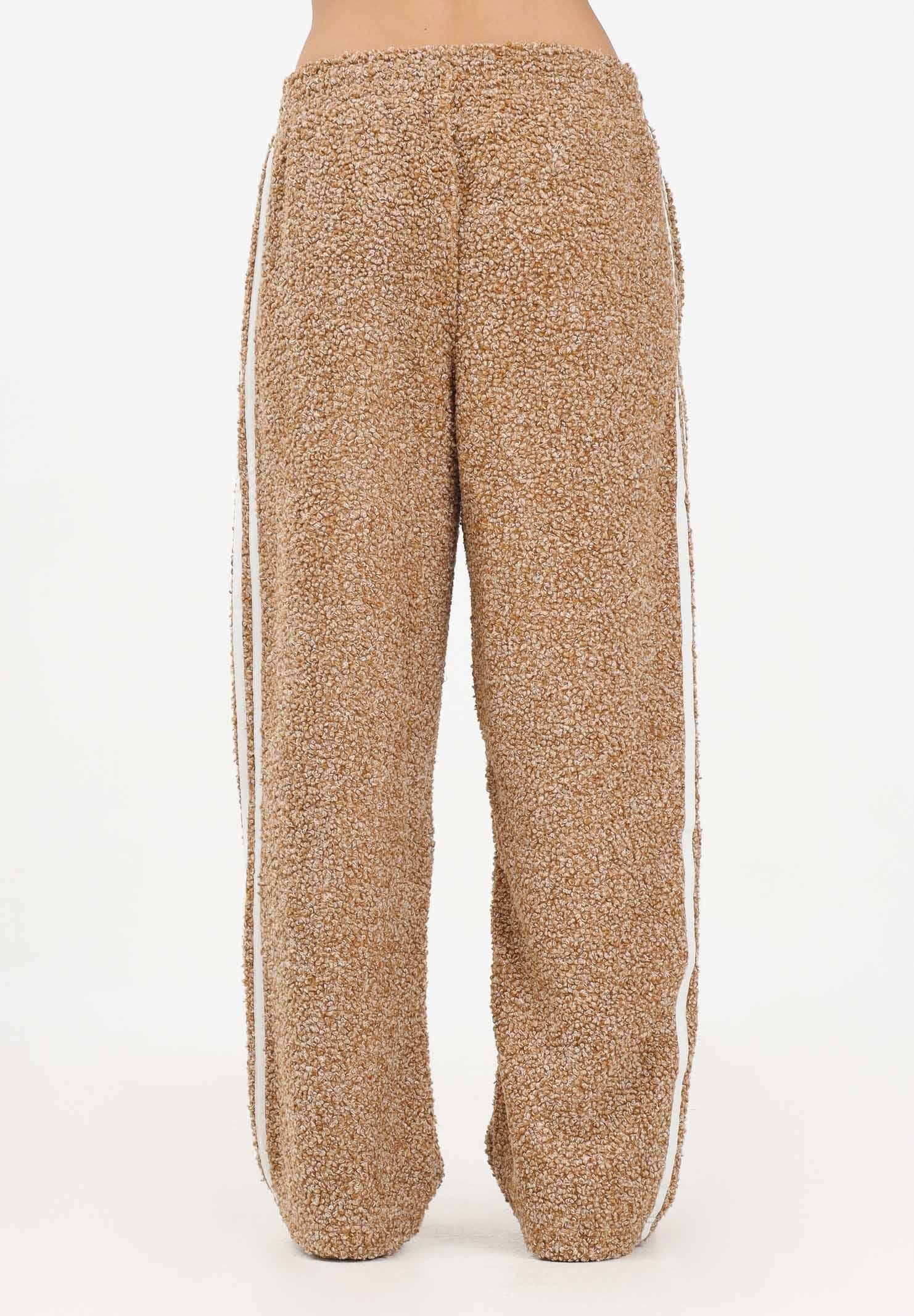 ADIDAS ORIGINALS Pantalone sportivo Firebird beige da donna realizzato in tessuto effetto bouclé KR5156  ADIDAS ORIGINALS 