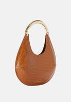 ELISABETTA FRANCHI Borsa a mano color cammello da donna con stampa cocco BS28A56E2 EC1 ELISABETTA FRANCHI 