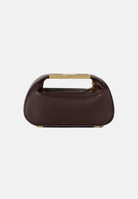 ELISABETTA FRANCHI Borsa a mano cacao da donna con manico gioiello<BR/> BS07A62E2 644 ELISABETTA FRANCHI 