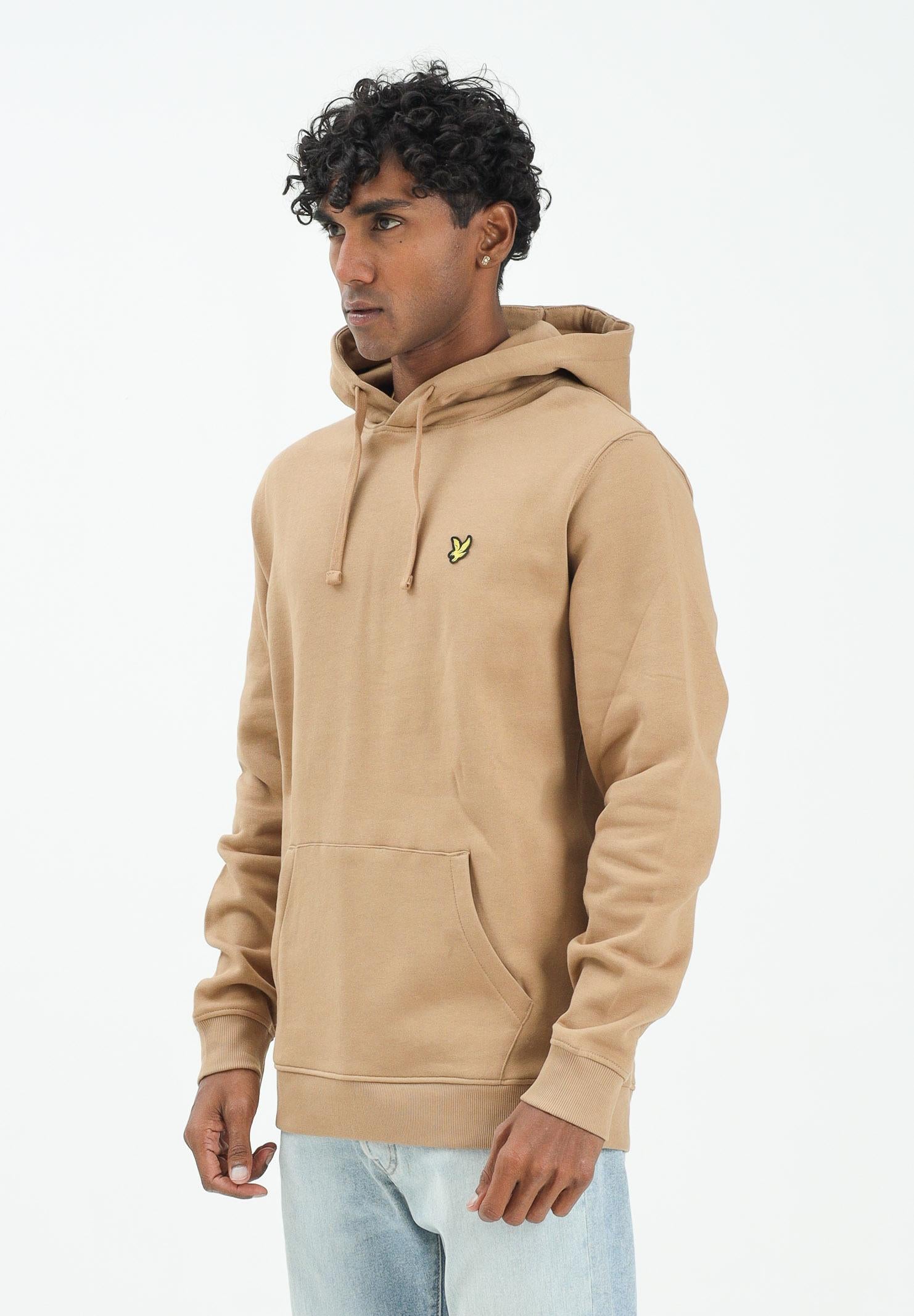 LYLE & SCOTT Felpa con cappuccio beige da uomo ML1139V X851 LYLE & SCOTT 