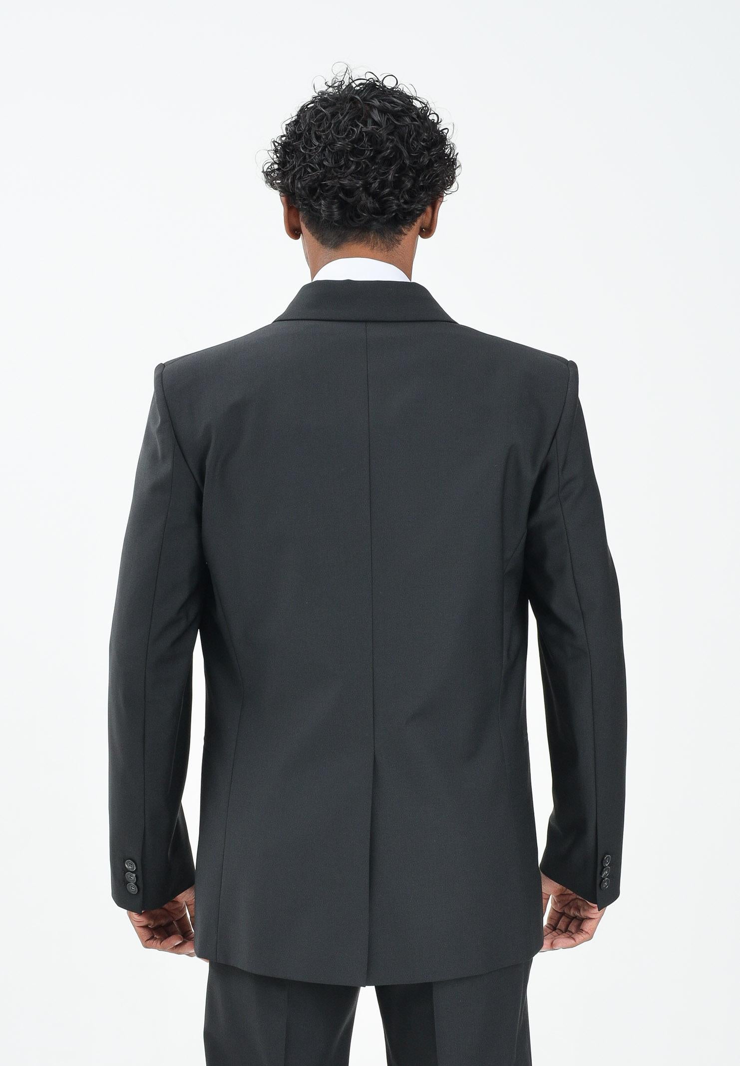 PATRIZIA PEPE Giacca doppiopetto nera da uomo 5SR743A1WK K102 PATRIZIA PEPE 