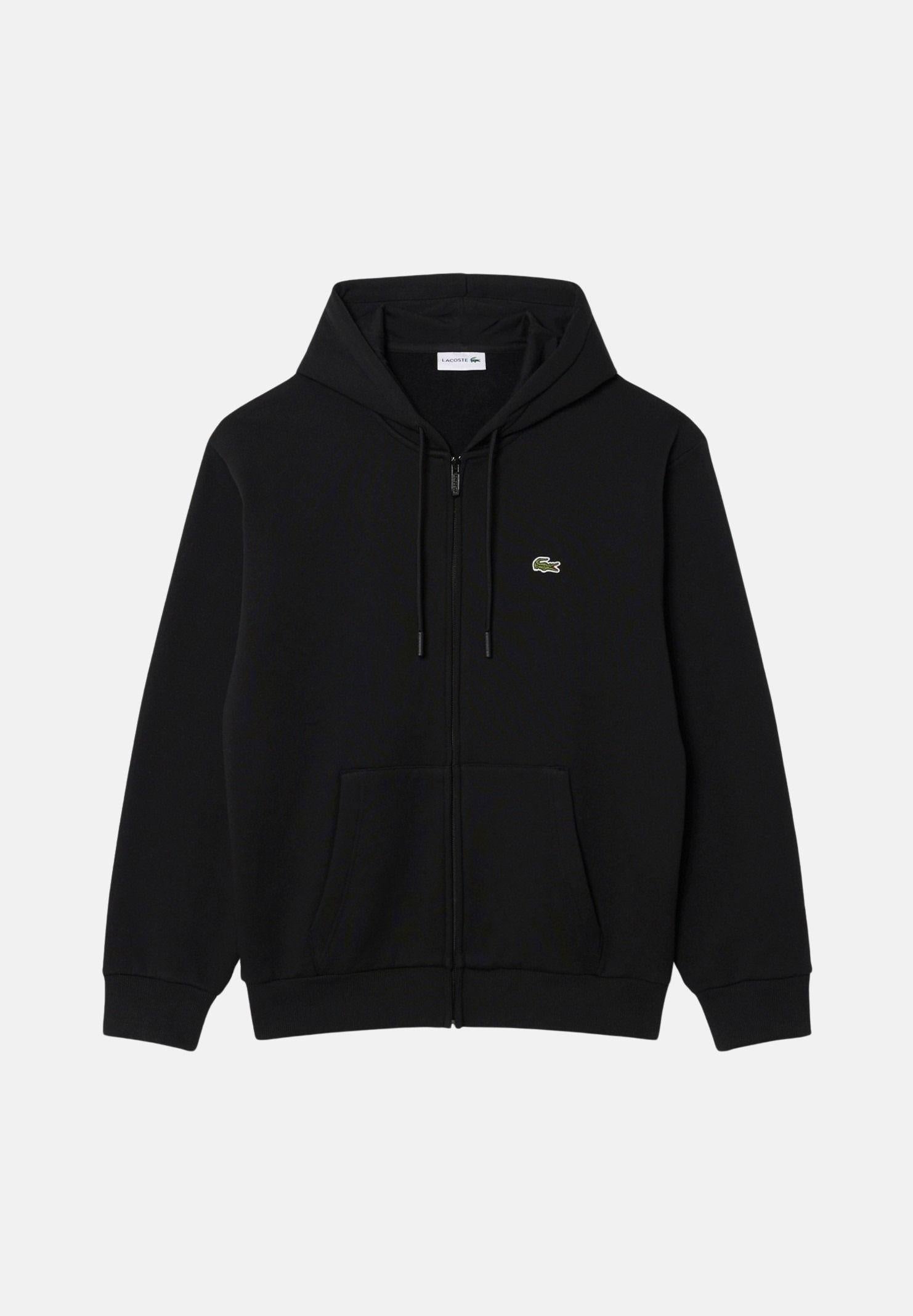 LACOSTE Felpa con cappuccio Full Zip Hoodie, colore brand Black corrispondente al nero, da uomo. SH8864 031 LACOSTE 