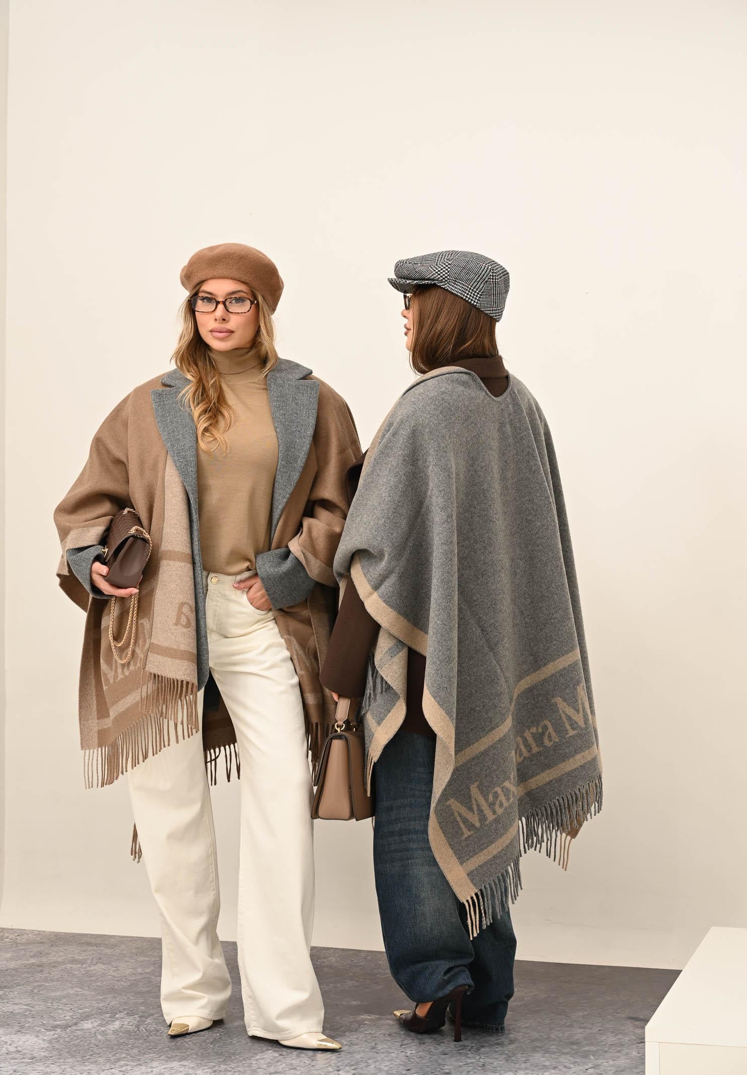 MAX MARA Mantella Hildestd grigia da donna 2526546021600 003 MAX MARA 