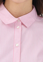 JDY Camicia a manica lunga da donna realizzata in tessuto rosa con sottile motivo a righe 15149877 SHPI JDY 