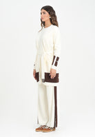 ELISABETTA FRANCHI Cardigan lungo panna da donna con bande lucide MK02S56E2 EG2 ELISABETTA FRANCHI 