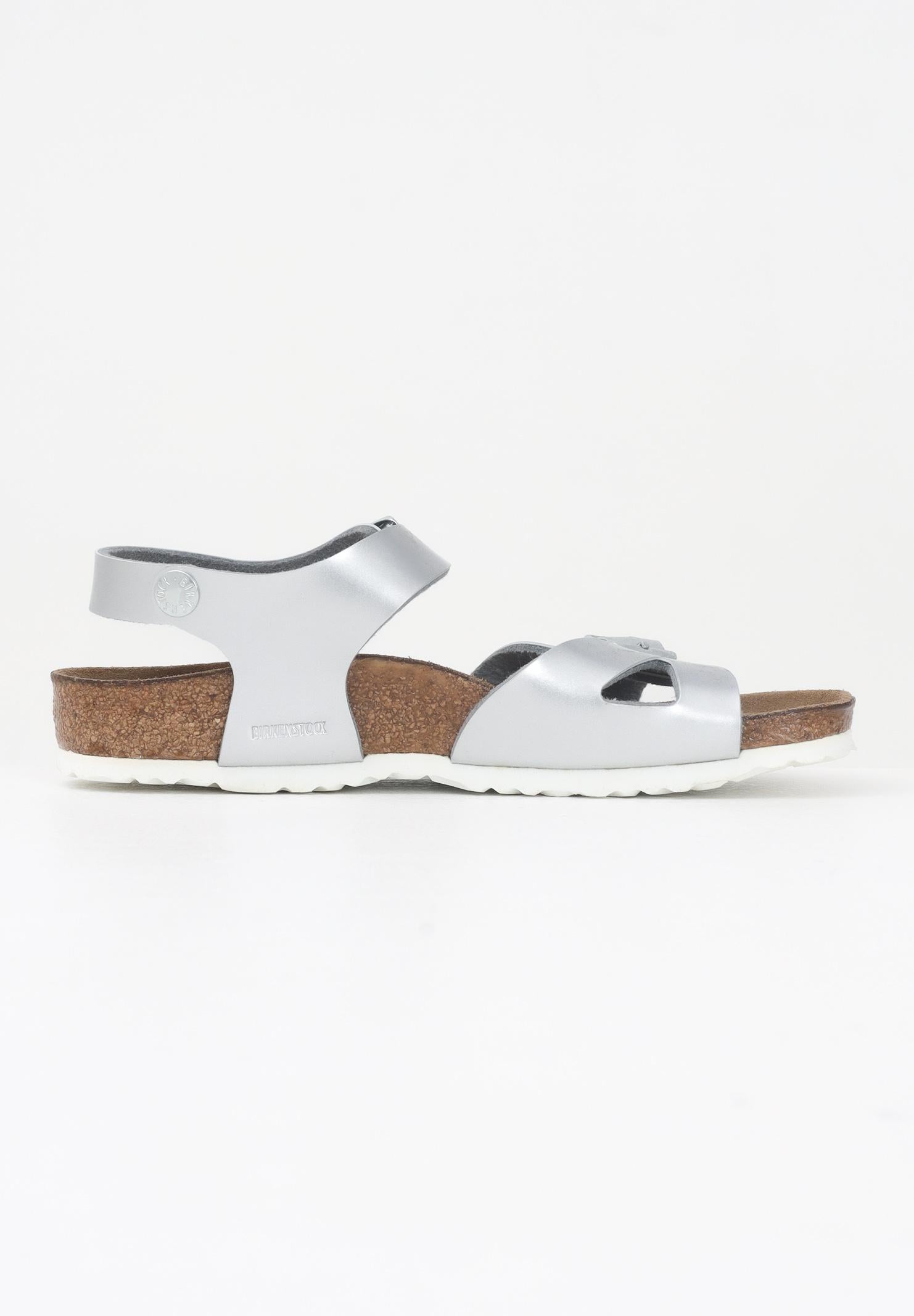 BIRKENSTOCK Sandalo Rio Kids argento da neonato 1012518 . BIRKENSTOCK 