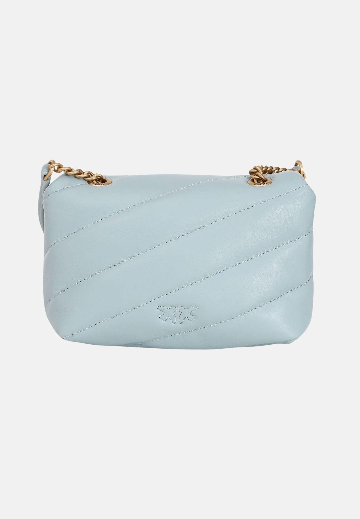 PINKO Borsa a tracolla Baby Love Bag Puff celeste da donna 100040A0F2 E37Q PINKO 