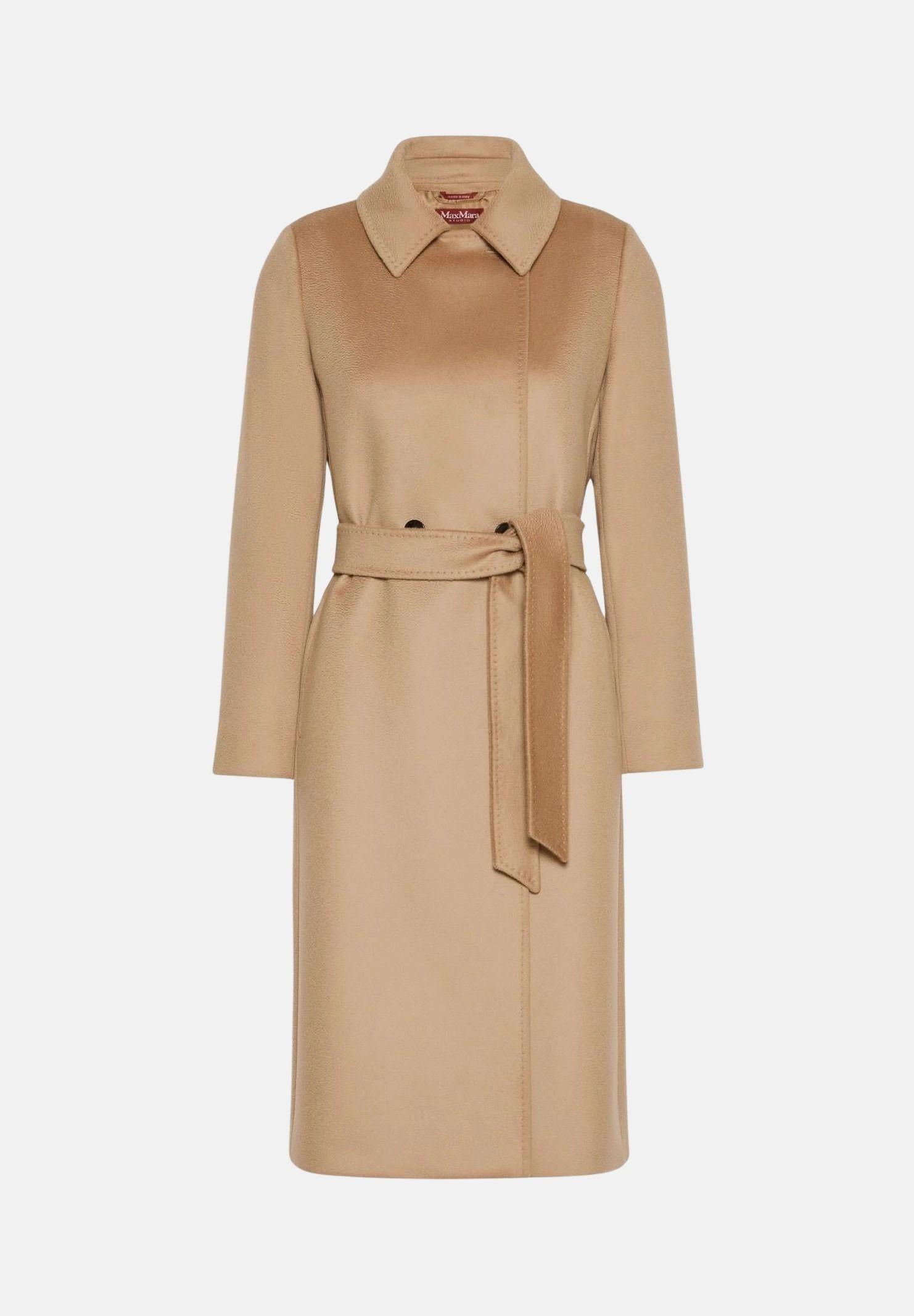 MAX MARA Studio cappotto a vestaglia BCOLLAG in lana Cammello, colore basico beige, donna. 2626016061600 006 MAXMARA 