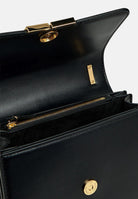 ELISABETTA FRANCHI Borsa a tracolla nera da donna con logo BS91A61E2 110 ELISABETTA FRANCHI 