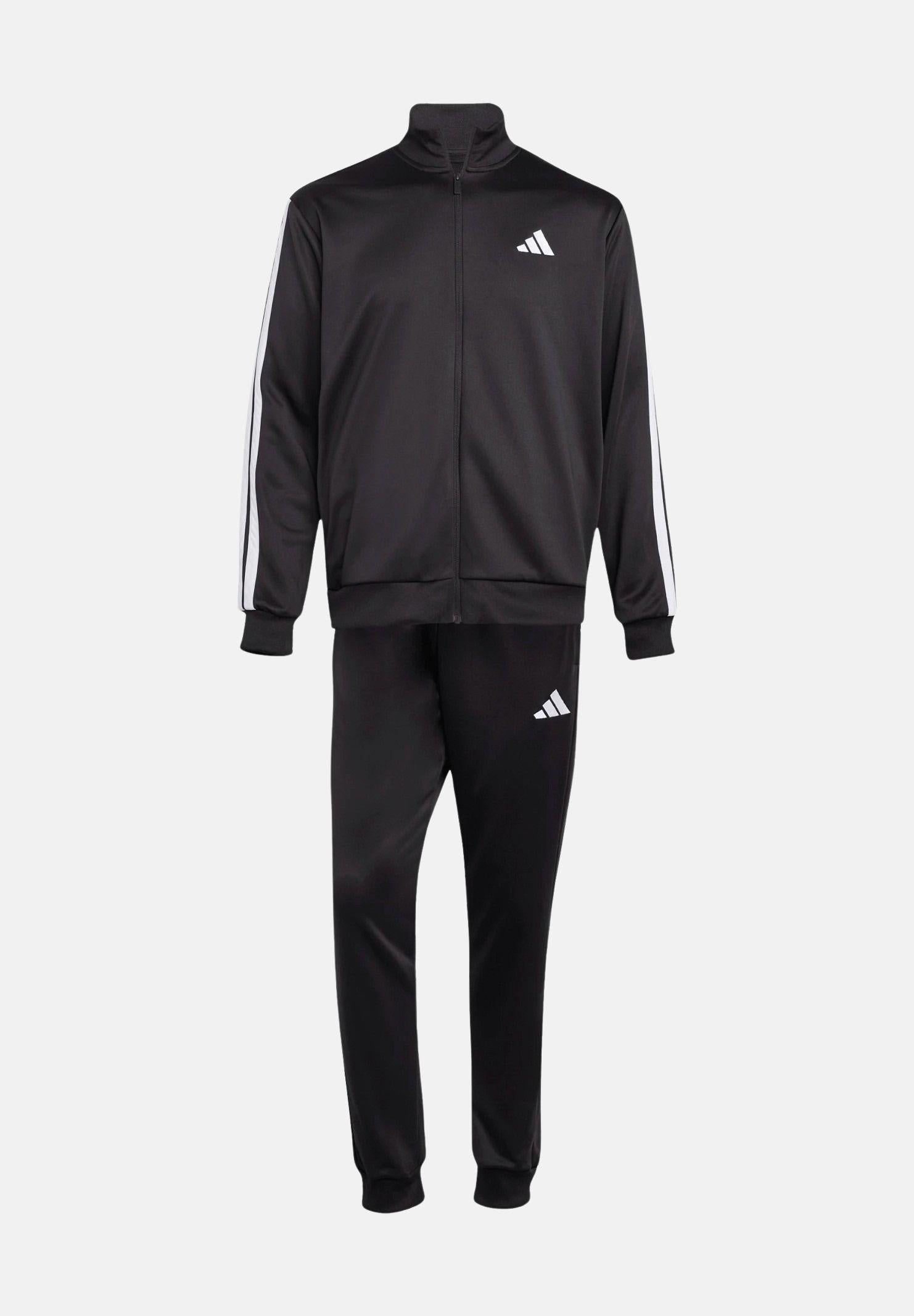 ADIDAS PERFORMANCE Tuta sportiva Sportswear Basic 3-Stripes French Terry nero da uomo JC5375 . ADIDAS PERFORMANCE 