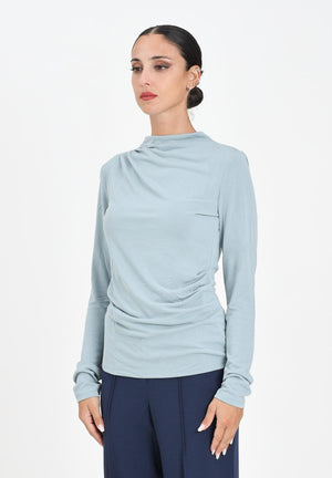 ONLY T-shirt a manica lunga celeste da donna 15356320 Arona ONLY 