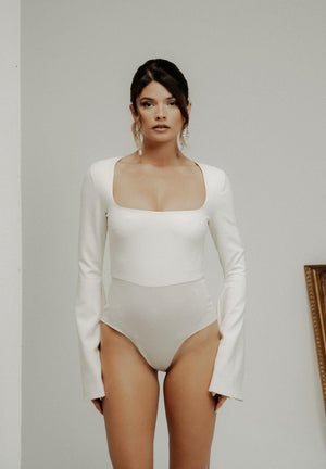 SANTAS Body manica lunga FIERTÉ panna da donna PV2607 PA SANTAS 