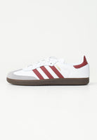ADIDAS ORIGINALS Sneakers Samba OG bianche e bordeaux da uomo JH8798  ADIDAS ORIGINALS 