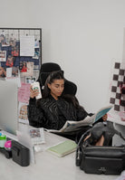 ARMANI EXCHANGE Bomber nero da donna con motivo a onde lucide XW000738AF16211 FC102 ARMANI EXCHANGE 