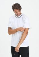 VERSACE JEANS COUTURE T-shirt a manica corta bianco da uomo con girocollo logato 79GAHP03CJ01P 003 VERSACE JEANS COUTURE 