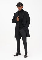 PATRIZIA PEPE Cappotto nero da uomo 5O0003A171 K103 PATRIZIA PEPE 