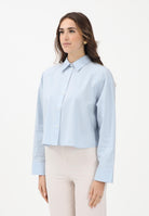 CALVIN KLEIN JEANS Camicia a manica lunga azzurra da donna LV047C141G24Q . CALVIN KLEIN JEANS 