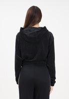 ADIDAS ORIGINALS Felpa con zip Essentials Chenile nera da donna KE1117 . ADIDAS ORIGINALS 