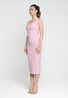 SANTAS Abito midi COTTON CANDY rosa da donna PV25011 ROSA SANTAS 