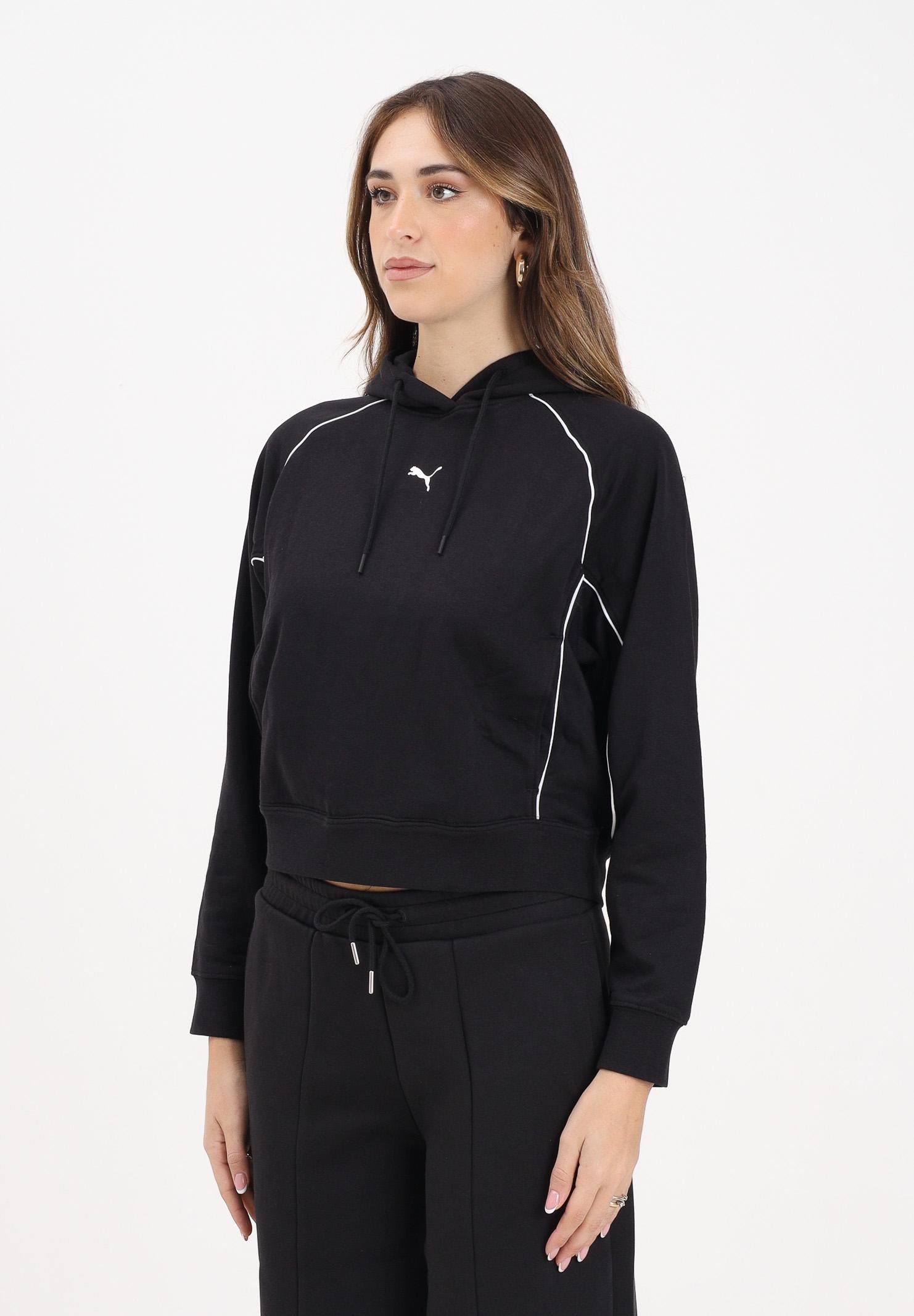PUMA Felpa con cappuccio Damen nera da donna 688122 01 PUMA 
