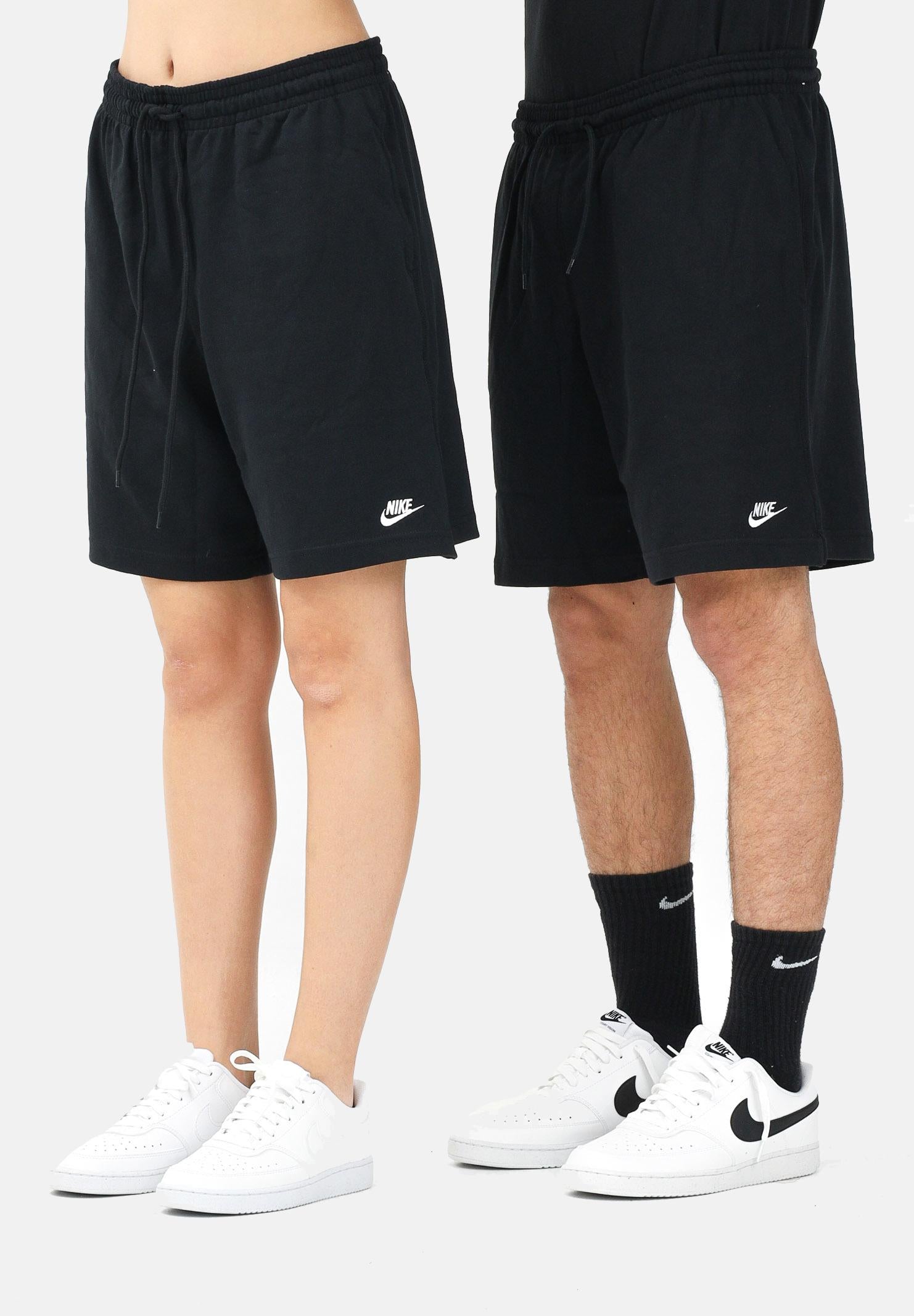 NIKE Shorts sportivo nero per uomo e donna con ricamo logo FQ4359 010 NIKE 