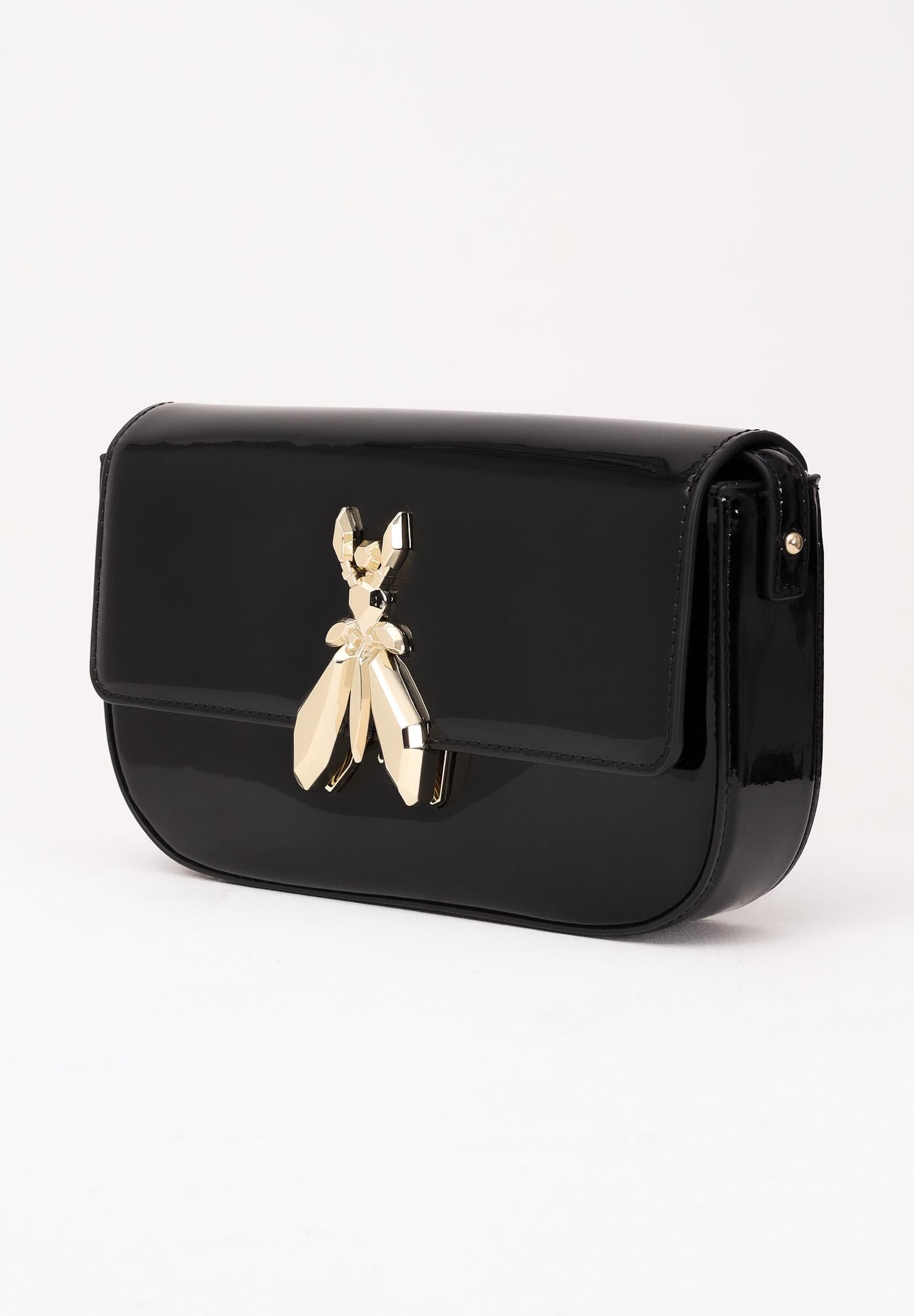 PATRIZIA PEPE Borsa a tracolla "ESSENTIAL" Fly nera da donna 8B0231L125 K182 PATRIZIA PEPE 