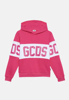 GCDS felpa con cappuccio rosa per  bambina e per bambino B2KU1926BA2 59 GCDS 