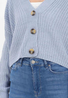 ONLY Cardigan corto azzurro da donna 15211521 BLHE ONLY 