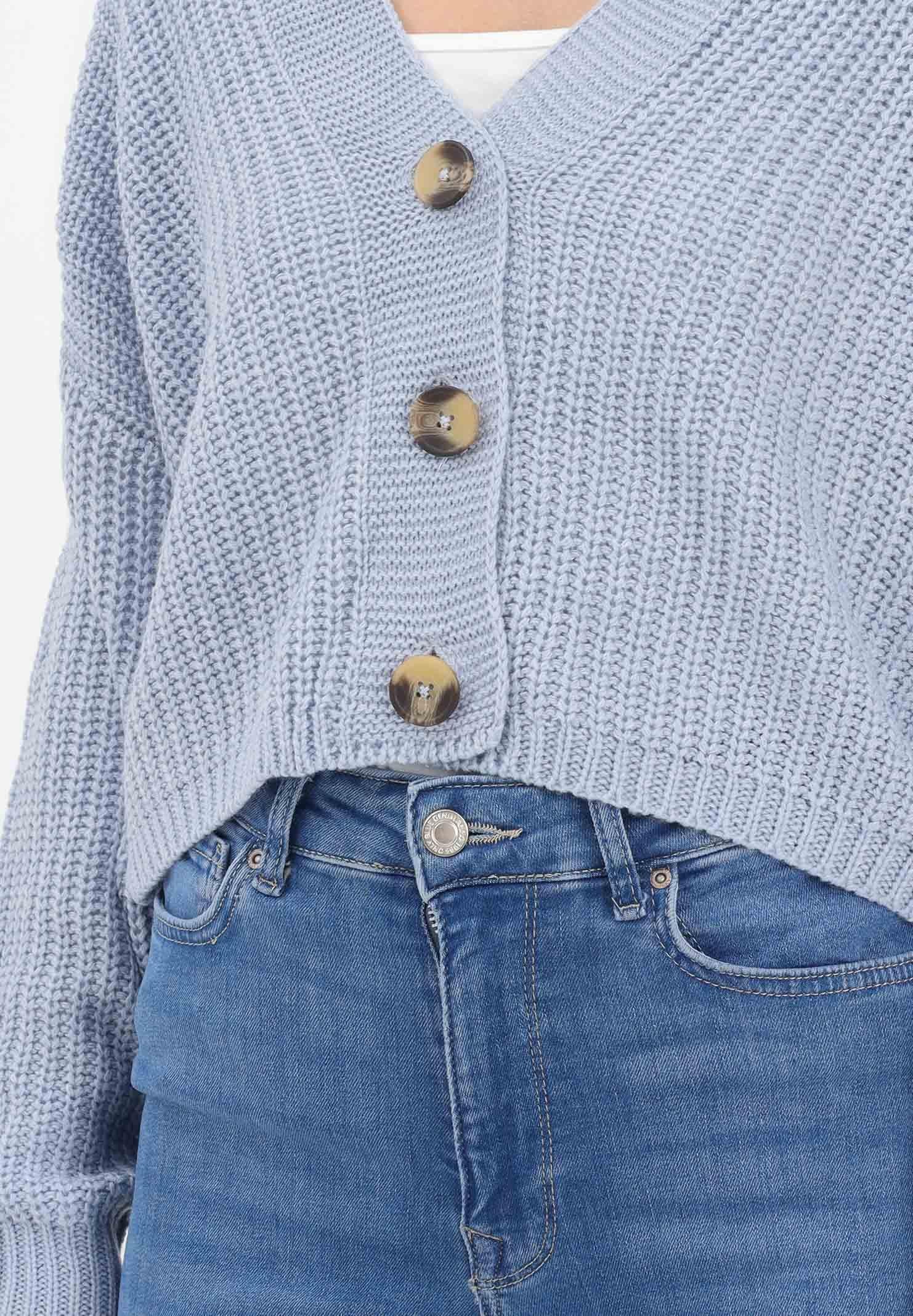 ONLY Cardigan corto azzurro da donna 15211521 BLHE ONLY 