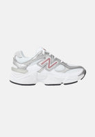 NEW BALANCE Sneakers 9060 Lace bianche, rosa e argento da bambina P90601Z6 . NEW BALANCE 