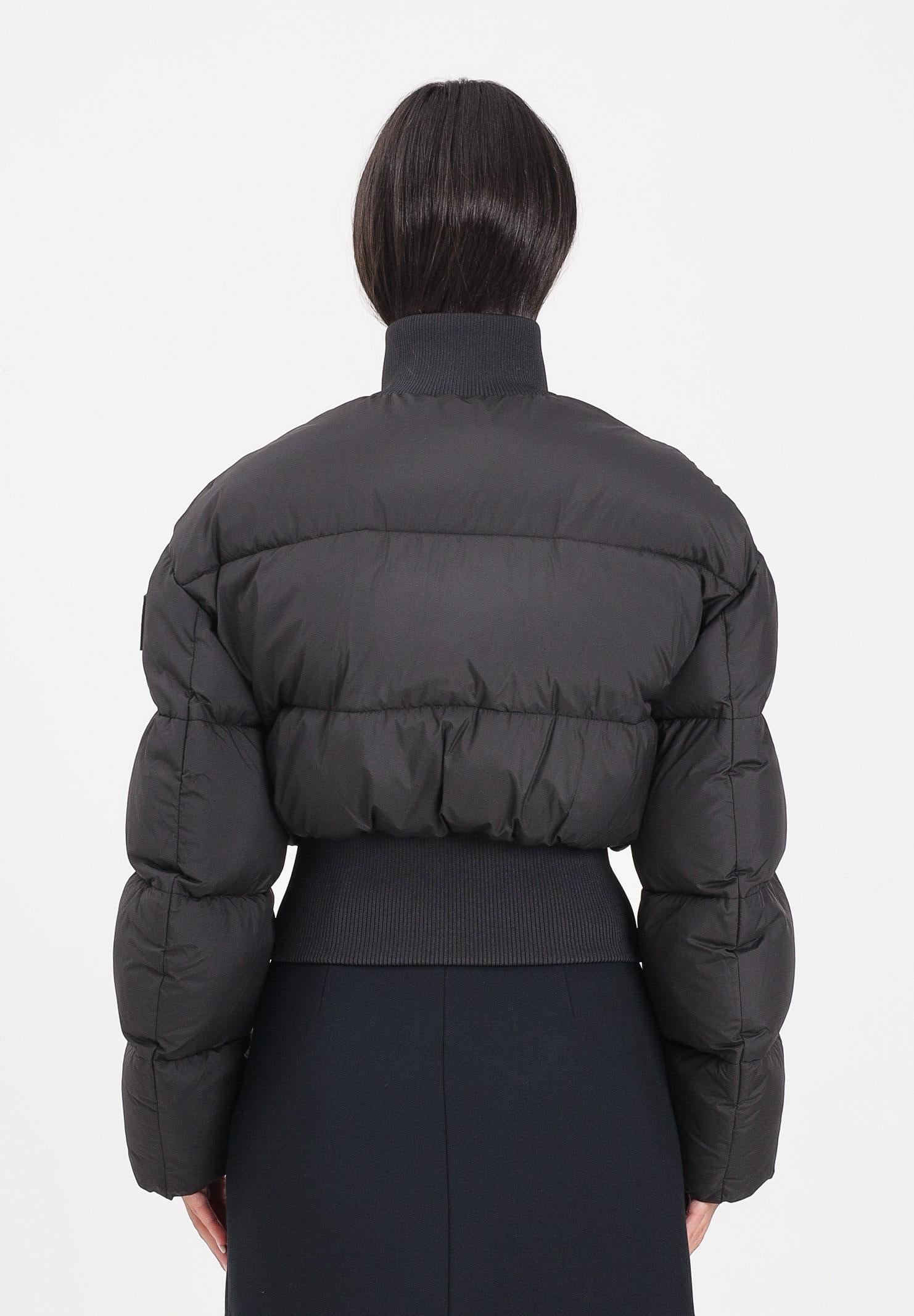 ELISABETTA FRANCHI Bomber nero da donna con patch logo PI85D56E2 110 ELISABETTA FRANCHI 