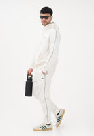 LACOSTE Felpa con cappuccio bianca da uomo con bordi logati SH0884 70V LACOSTE 