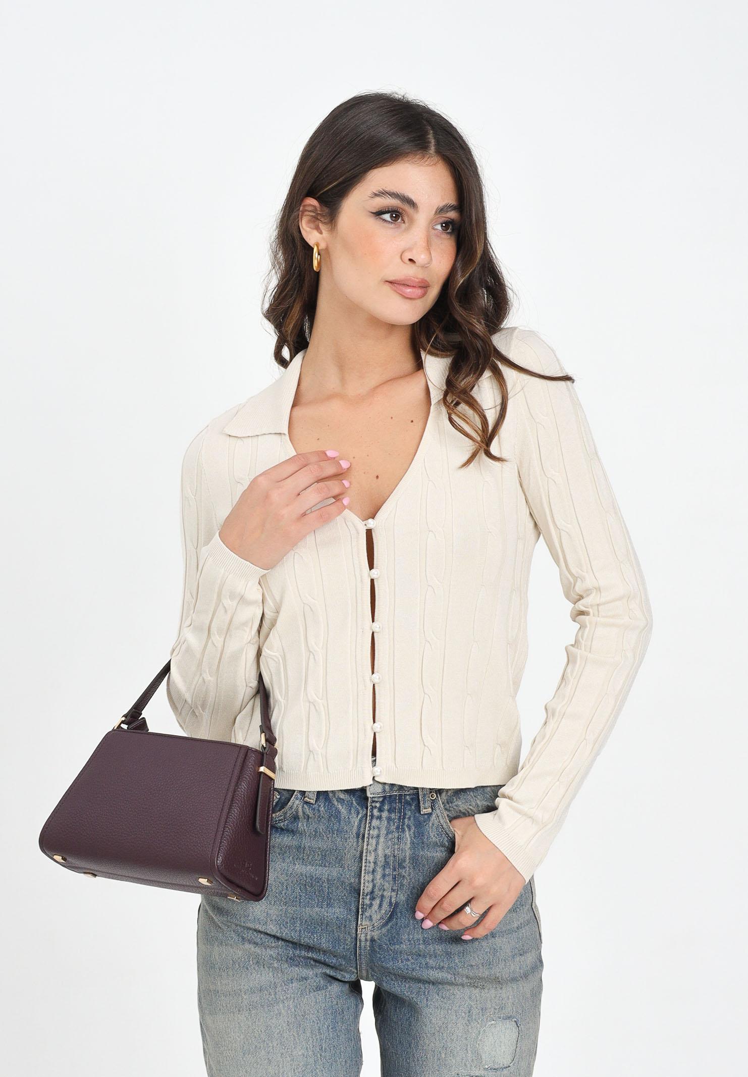 ONLY Cardigan Panna Donna Bottoni Perla