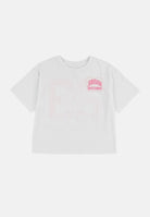 JORDAN T-shirt a manica corta bianca da bambina con maxi stampa grafica 45F900 001 JORDAN 