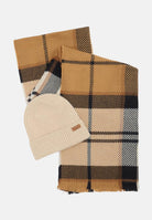 BARBOUR Set regalo berretto Pendle e sciarpa Blair panna e beige per uomo e donna 252MLGS0094 BR52 BARBOUR 