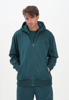 ADIDAS PERFORMANCE Felpa con zip ALL SZN Fleece verde da uomo JX5101  ADIDAS PERFORMANCE 