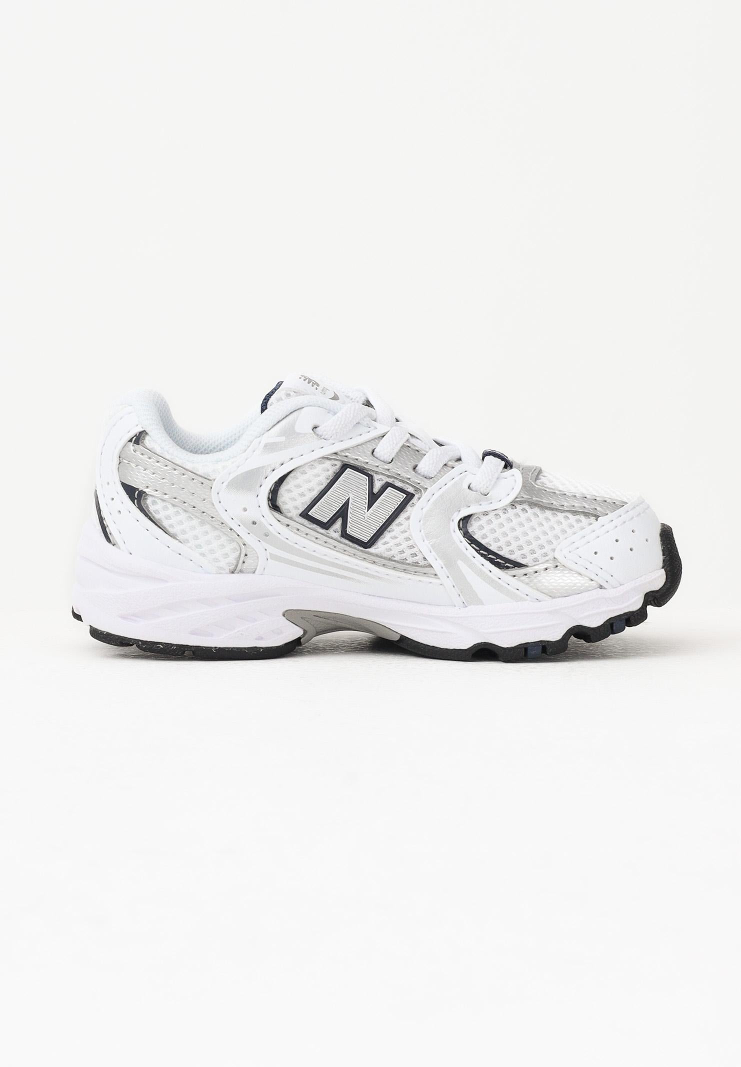 NEW BALANCE Sneakers 530 bianche e argento da neonato IZ530SB1 . NEW BALANCE 