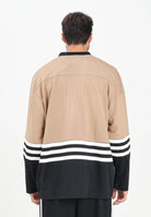 ADIDAS ORIGINALS T-shirt a manica lunga 90s Adidas Hockey Jersey Vintage beige e nera da uomo JY0251  ADIDAS ORIGINALS 