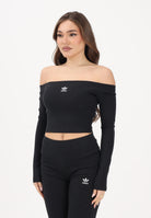 ADIDAS ORIGINALS Top Essentials Rib Off nero da donna KE3150 . ADIDAS ORIGINALS 