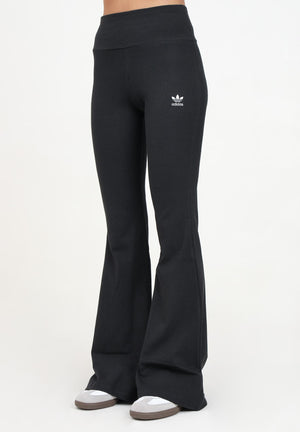 Leggings Essentials Rib Flared nero da donna IW5727  ADIDAS ORIGINALS 