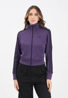 ADIDAS ORIGINALS Felpa con zip Firebird Adicolor Knit viola da donna JY2615  ADIDAS ORIGINALS 