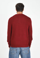 ARMANI EXCHANGE Maglioncino girocollo bordeaux da uomo realizzato in maglia rasata a punto fine XM001916AF14008 O5003 ARMANI EXCHANGE 