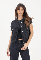 LEVI'S Gilet '90s in denim nero da donna 005NP-0003 . LEVI'S® 