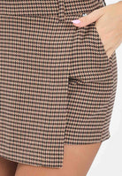 ONLY Shorts marrone da donna con fantasia pied-de-poule 15353569 DecadentChocolate ONLY 