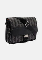 LACOSTE Borsa a tracolla nera per uomo e donna con motivo monogram The Blend NH4411 H45 LACOSTE 
